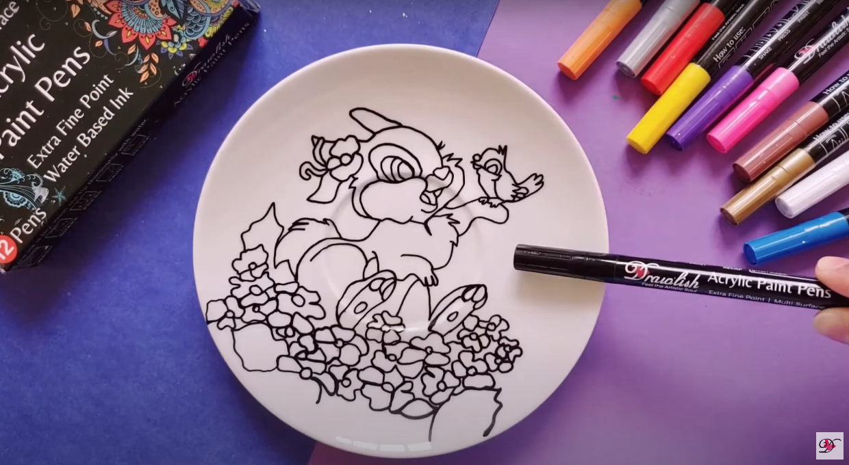 Create The Sketch Of Cute Bunny