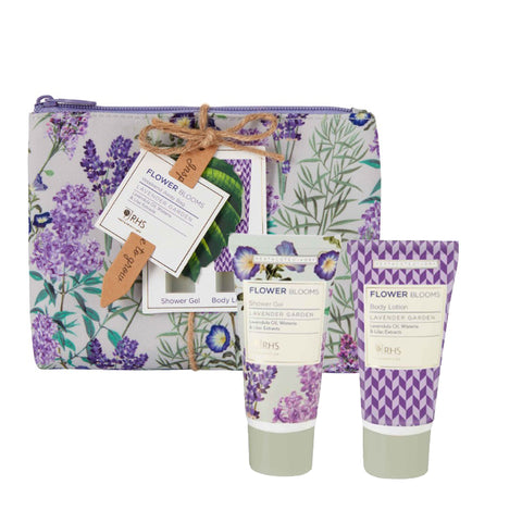 RHS Lavender Garden Weekend away beauty bag 