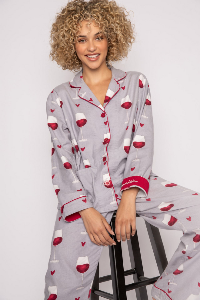 PJ Salvage Cats Flannel PJs