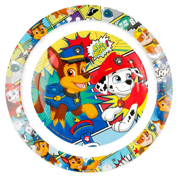 Paw Patrol Tallerken m. Chase/Marshall Evigleg.dk