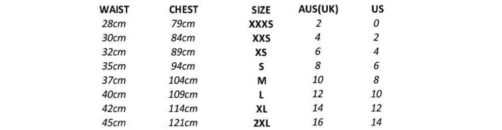 Crop Sizing Guide