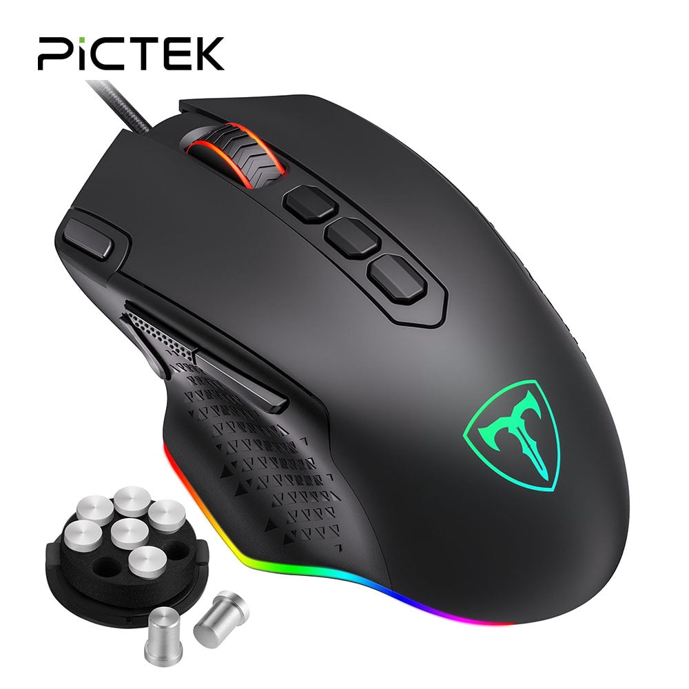 pictek gaming mouse wired 7200 dpi software download