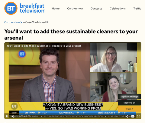 Guests on Earth Founders Jackie Prince and Liz Drayton on Breakfast Television