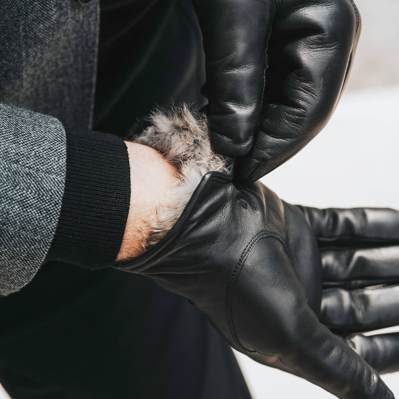 Leren Handschoenen Heren Zwart Bruine Handgemaakt in – Fratelli Orsini®