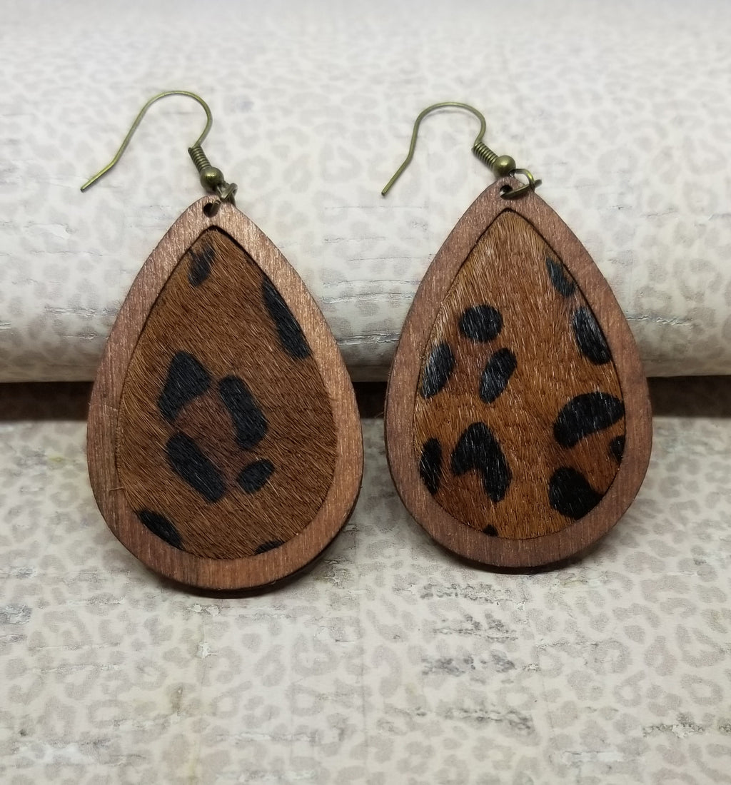 Leopard Print Western Boho Earrings – Blushing Owl Co