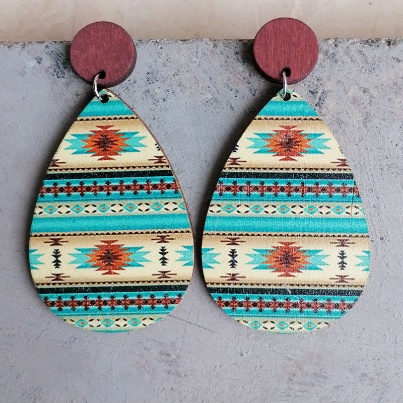 Leopard Print Western Boho Earrings – Blushing Owl Co