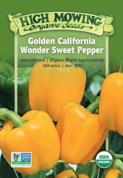 Pepper (Sweet - Golden California Wonder)