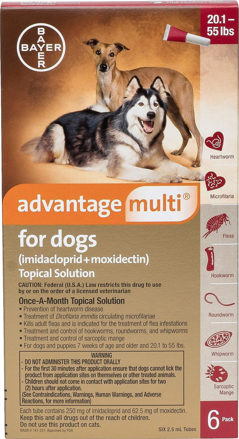 Advantage Multi Advocate Large Dogs 20 1 55 Lbs Red