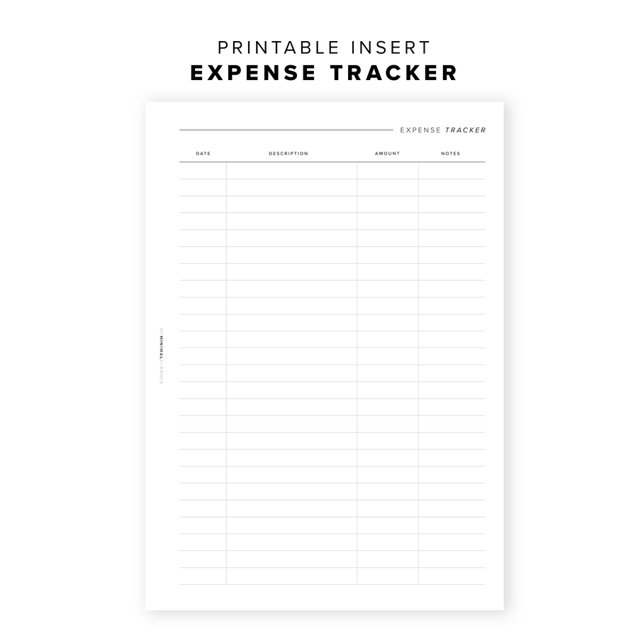 printable expense tracker pdf