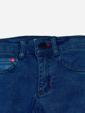 Blue Slimfit Casual Jeans With Detailing Brumano Pakistan
