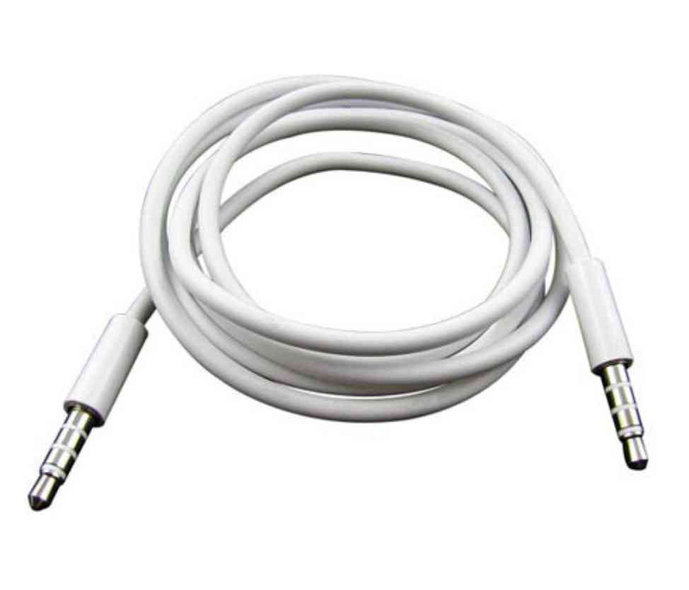 Dealer De Coque Câble / Chargeur Câble Jack 2.0 vers Jack 2.0 Blanc