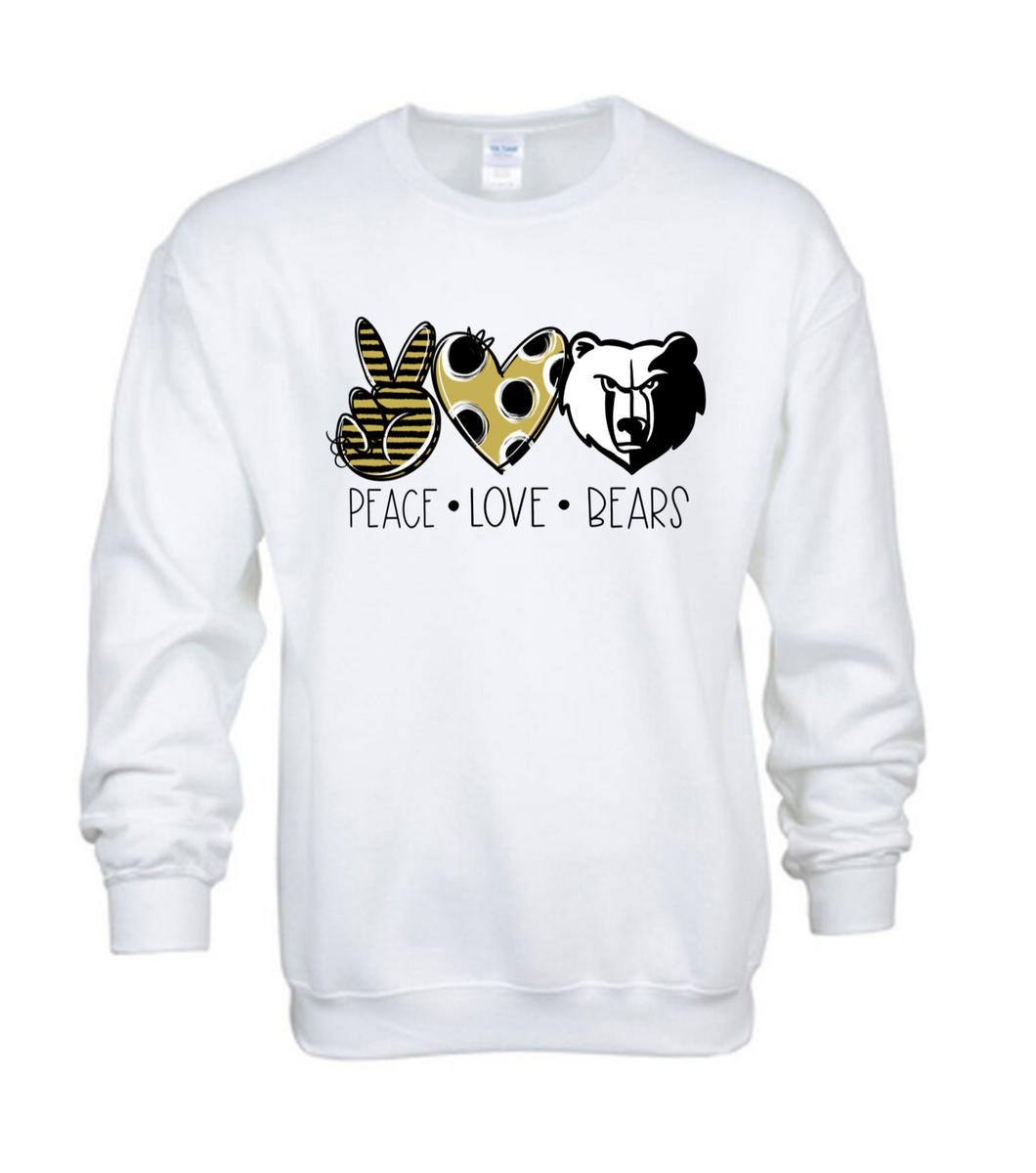 Peace Love Bears Sweatshirt