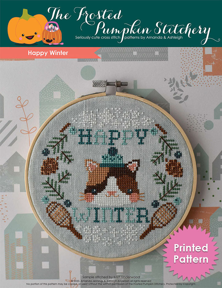 Advent calendar cross stitch PDF pattern Winter cross stitch