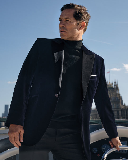 Men's Black Cashmere Sweaters, Complimentary Delivery