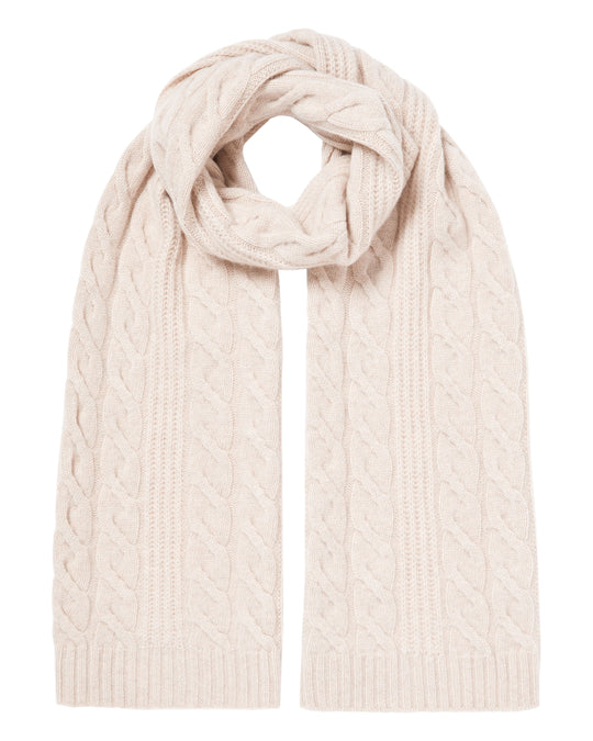 N.Peal ribbed-knit cashmere scarf - Blue