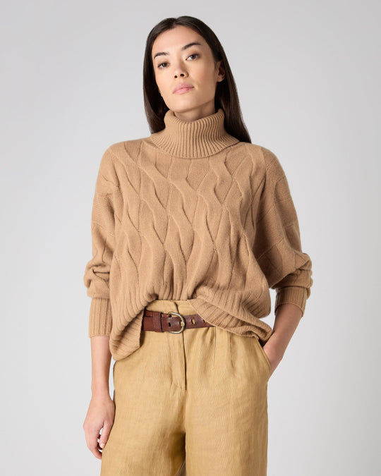 Women's Respun Cashmere Turtleneck Sweater