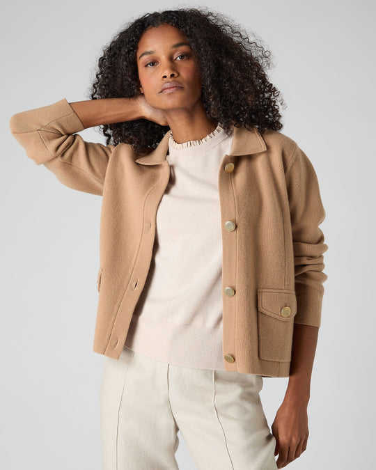 GANT Women's Wool Blend Cropped Jacket 4700128 | GANT