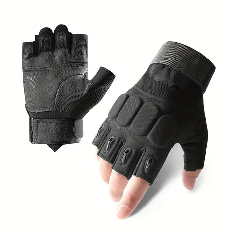 half finger biker gloves