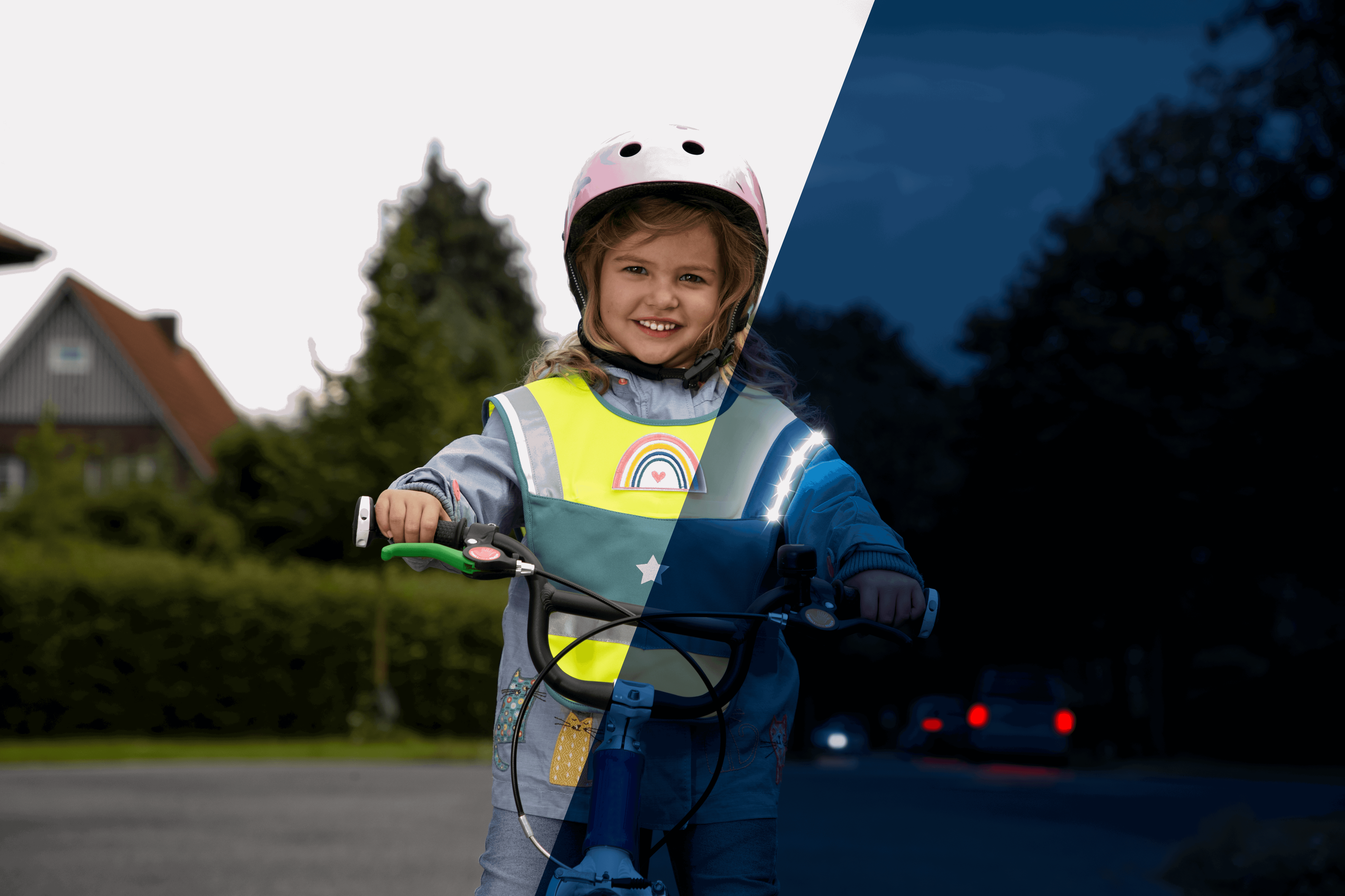 Reflektierender Gurt mit LED für Sportler Fahrradfahrer Reflektor Fahrrad  fahren