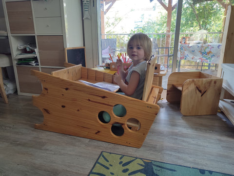 Tour d'observation Montessori convertible - Chat – Les Baby's