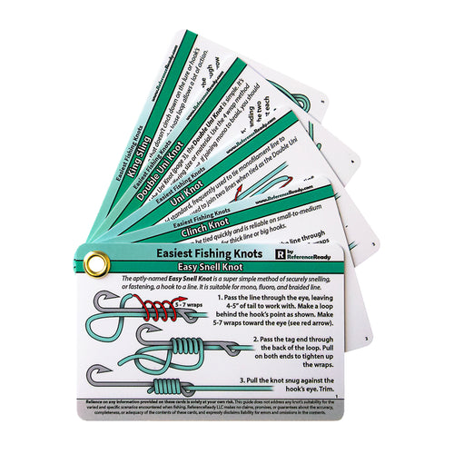 Fly Fishing Knot Cards - Waterproof Guide to 14 Essential Fly Fishing Knots  - Includes Mini Carabiner : Sports & Outdoors 