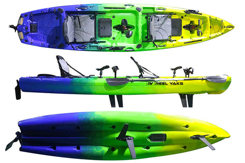 13.5' Recon Fin Drive Double Fishing Kayak, 575bs capacity