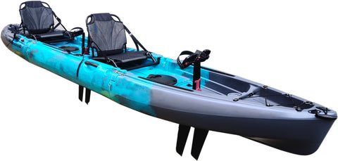 12.5ft Tandem or Solo Modular Raptor Pedal Fishing Kayak