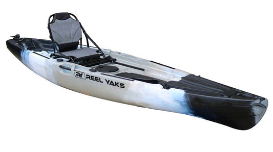 12' Pedal Fin Drive Powered Fishing Kayak, Sit-on-Top or Stand-Capable, 550