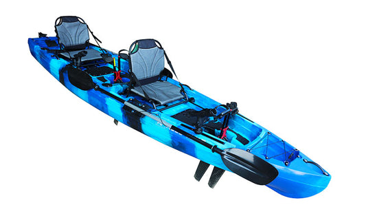 11' Rubicon Fin Pedal Drive Fishing Kayak | 500lbs capacity | oceans lakes  rivers
