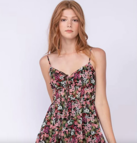 FAIRY NIGHT PINK FLORAL DRESS