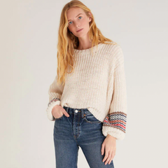 Solange Stripe Sleeve Sweater