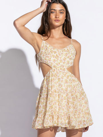 maitai dress with cutouts