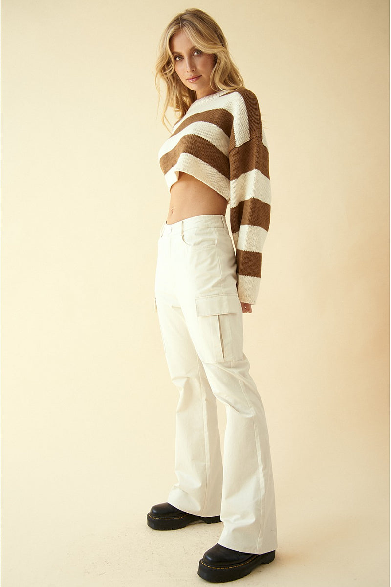 Bronte Brown Ivory Sweater