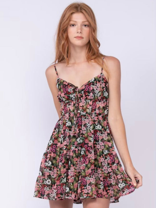 Fairy Night Pink Floral Dress