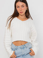 TAYLOR WHITE SWEATER