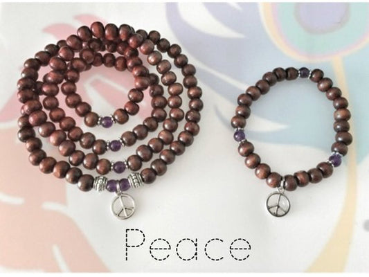 DIY PEACE Mala Beads / DIY Mala Kit / Prayer Beads / Mala Beads