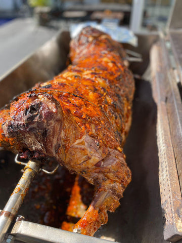 Steak King lamb spit roast Hong Kong BBQ catering