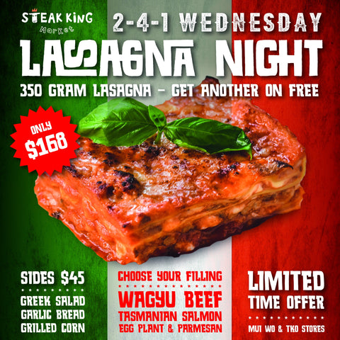 Steak King Lasagna Night 241 Wednesdays Lantau Mui Wo Tseung Kwan O