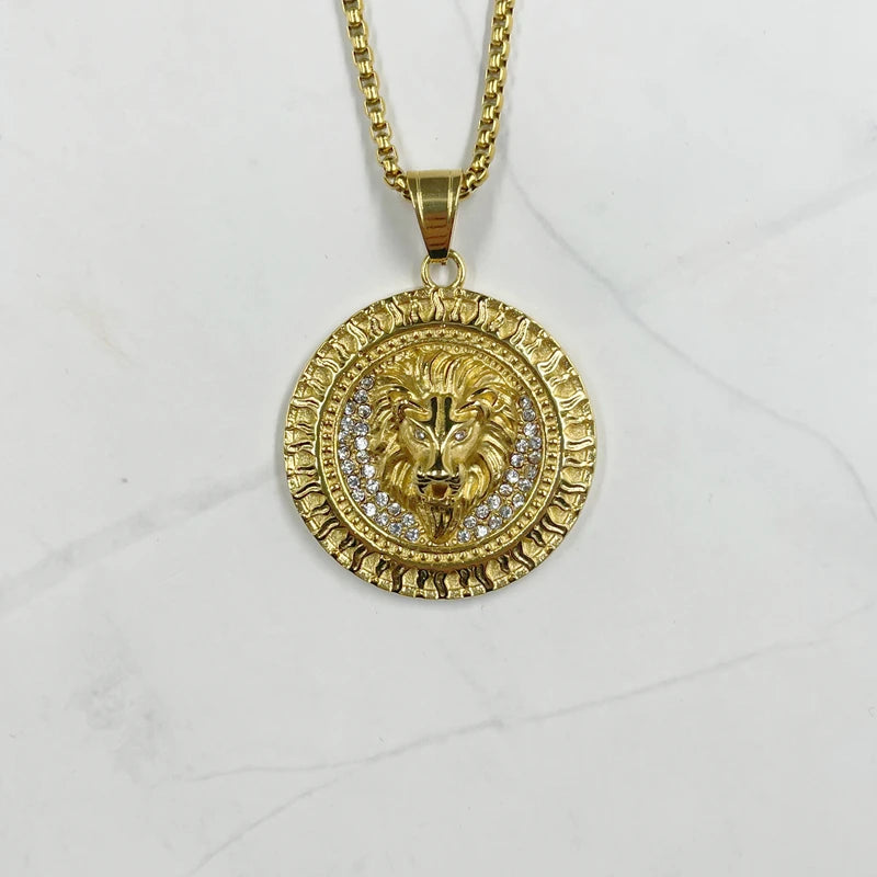 Lion Sun Charm
