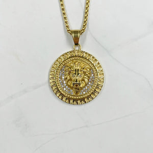Lion Sun Charm - All4Gold.com