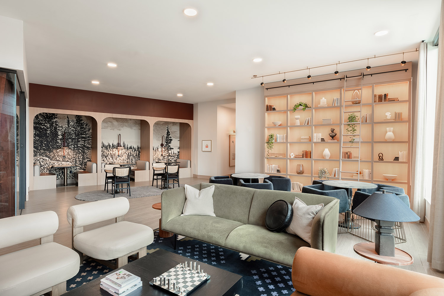 apartment lounge space interior design