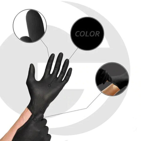Order Black Nitrile Gloves For Tattooing
