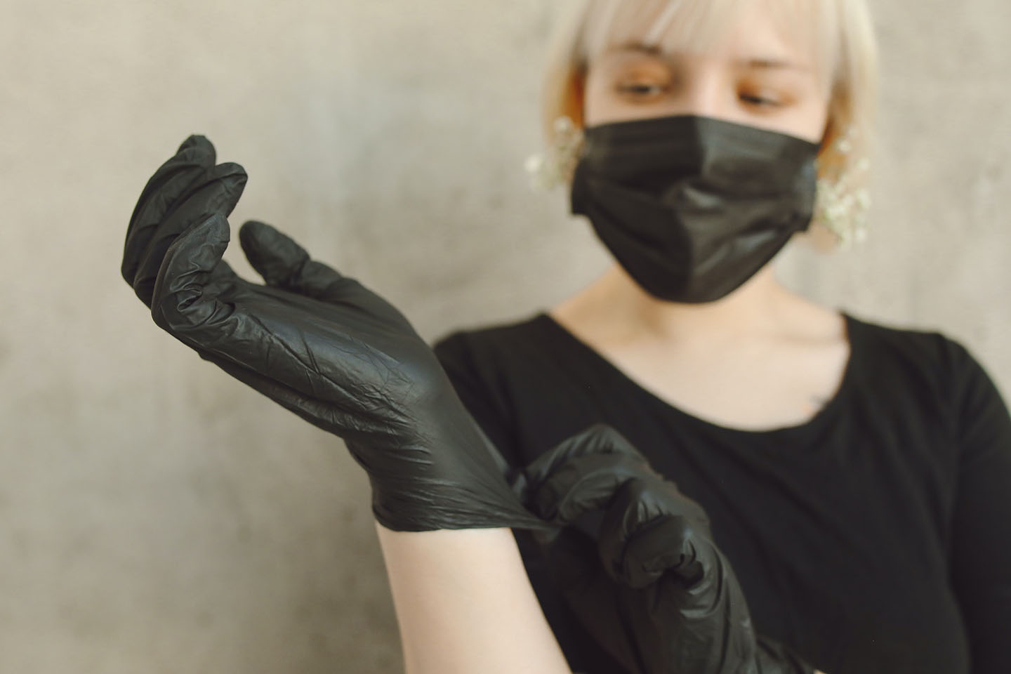 a scientist preparing medication in a sterile environment