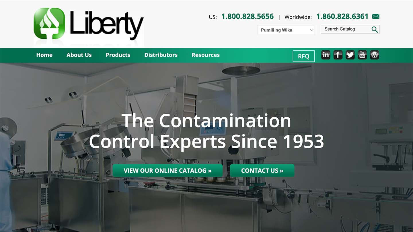 Liberty Industries homepage