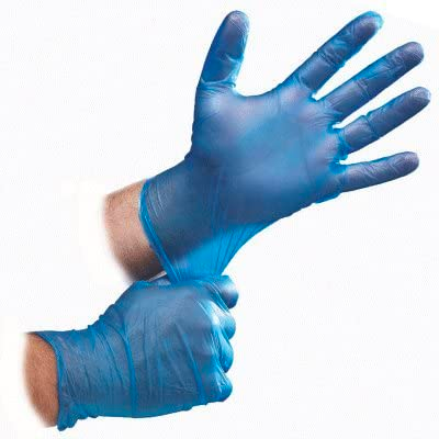 Wearing gloves in the hands