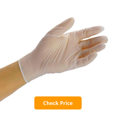 white nitrile hair dye gloves