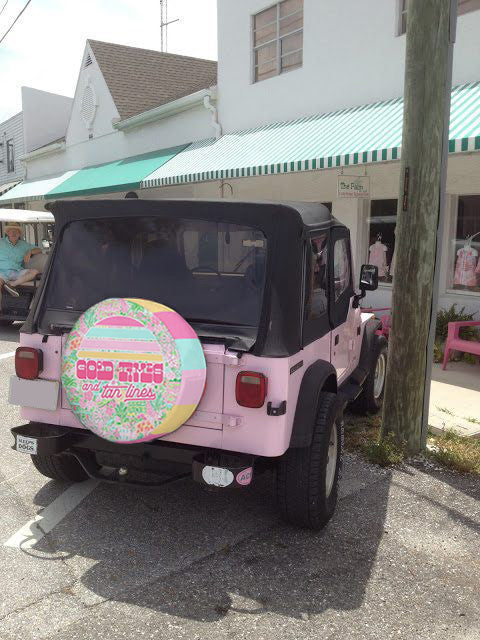 spare tire cover for jeep pink