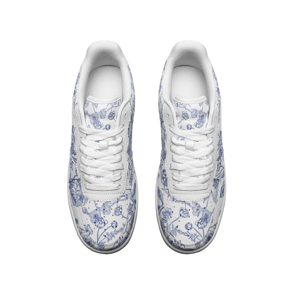 Blue Toile de Jouy Sneakers | Toile Shoes | Aesthetic Shoes – Literally ...