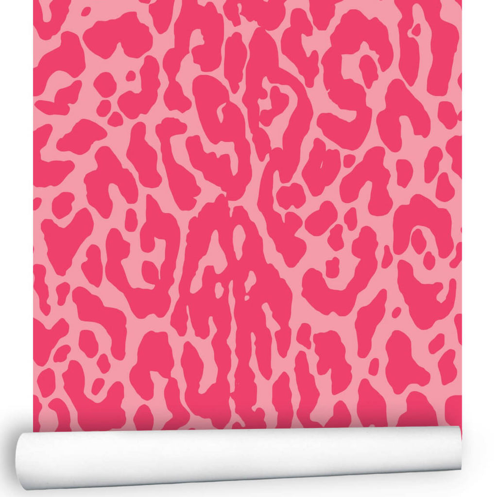 Peel and Stick Wallpaper Cheetah Pink, Animal Wallpaper for Walls –  Literally Pretty