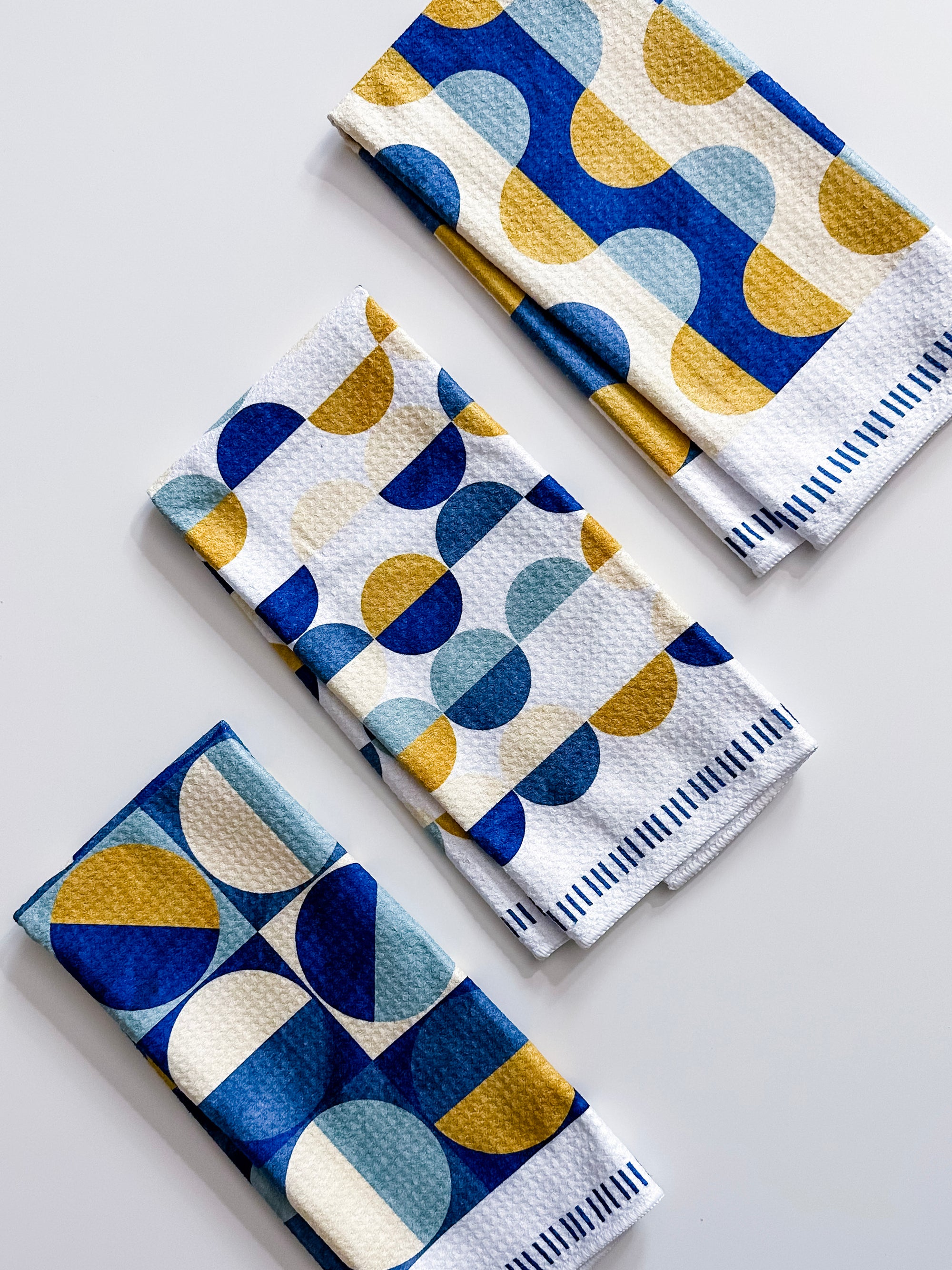 Patterned Kitchen Towel Trio